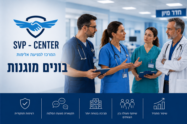 `צוות רפואי בחדר מיון - מניעת אלימות בבתי חולים