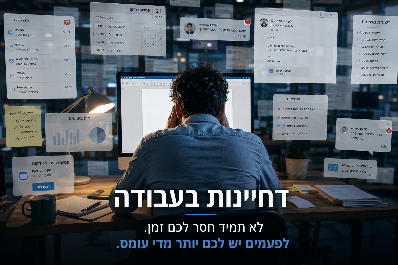 דחיינות בעבודה הנגרמת מעומס קוגניטיבי, ריבוי משימות והסחות דעת בסביבת עבודה מודרנית